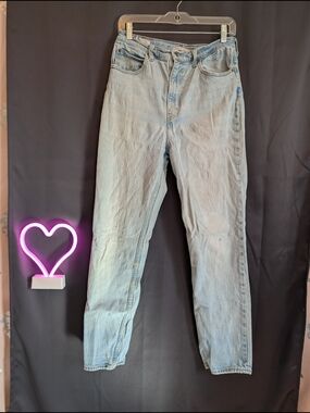 Levi's Light Blue High-Rise Women's Jeans Baggy Boyfriend Style Straight